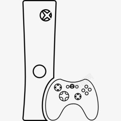 Xbox娱乐视频游戏控制台手柄图标高清图片