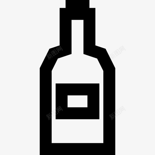 酒瓶图标png_新图网 https://ixintu.com 庆典 方 瓶 酒瓶 酒精 酒精饮料 食品