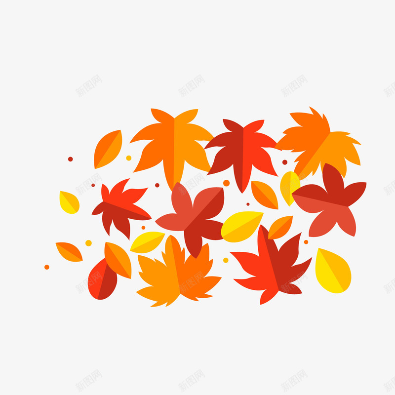 秋季叶子植物png免抠素材_新图网 https://ixintu.com 卡通叶子 叶子植物 秋季叶子 秋季植物 红色叶子
