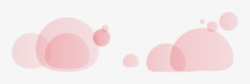 粉色圆圈浪漫粉色圆形装饰高清图片