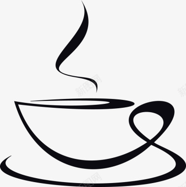 下午茶饮料图图标图标