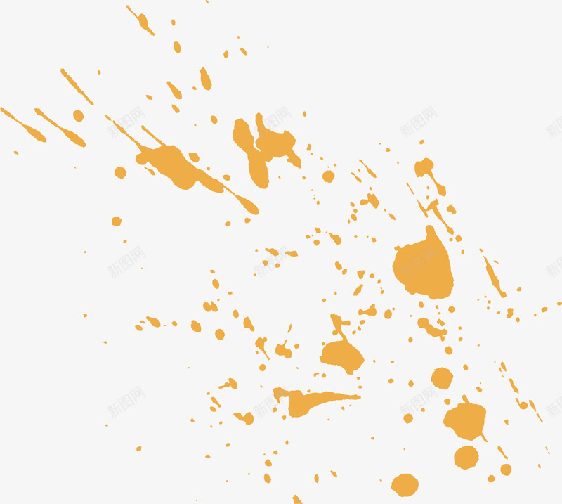 黄色喷墨矢量图eps免抠素材_新图网 https://ixintu.com 喷墨 油漆 颜料 黄色 矢量图