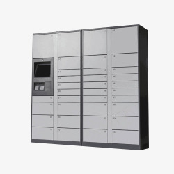 电子储物柜钢制电子条码储物柜高清图片