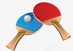 竞争设备一对乒乓球拍高清图片