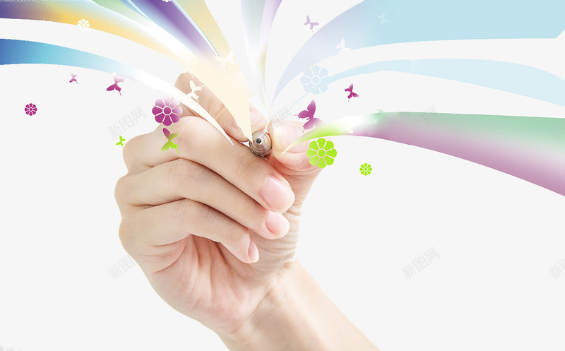 抽象彩虹创意画png免抠素材_新图网 https://ixintu.com 彩 彩色 画画 简单书画 艺术抽象 虹创意 铅笔