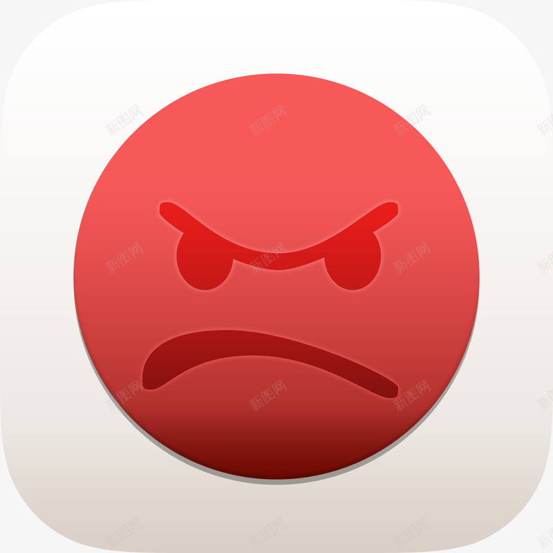 笑脸愤怒的ios7icons图标png_新图网 https://ixintu.com angry smiley 愤怒的 笑脸