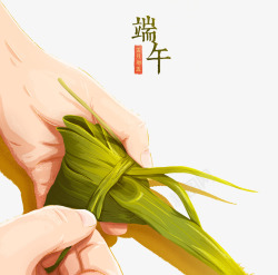 彩色创意端午节卡通插画素材