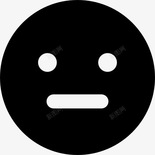 直图标png_新图网 https://ixintu.com 嘴 圆形 形状 情感 界面 直 笑脸 脸 表情