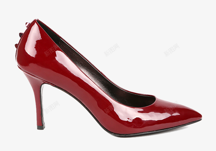 B5BYBLOCCO5女鞋png免抠素材_新图网 https://ixintu.com B5 BLOCCO5 BY 女士 尖头鞋 牛皮鞋 红色 高跟鞋
