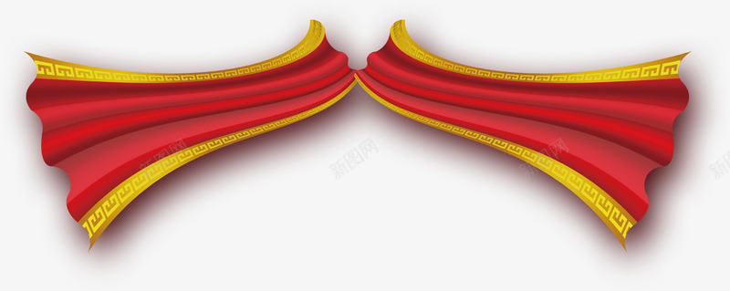 开业庆典红色帷幕飘带png免抠素材_新图网 https://ixintu.com 帷幕 庆典 开业 红色 飘带