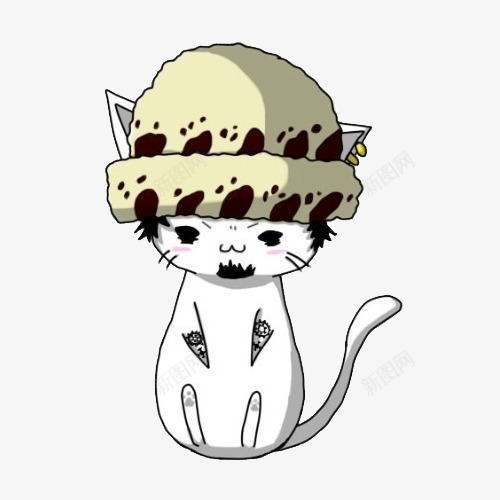 卡通线条动物可爱小猫咪png免抠素材_新图网 https://ixintu.com 动物 卡通 可爱 小猫咪 线条