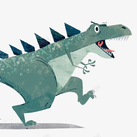恐龙png免抠素材_新图网 https://ixintu.com 动物 卡通 怪兽 怪兽和超人 手绘 插画 绿色恐龙