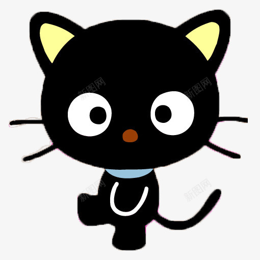 可爱黑色小猫图标png_新图网 https://ixintu.com 卡通猫咪 小猫 黑色小猫 黑色猫猫