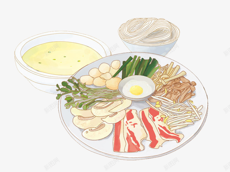 卡通手绘食物png免抠素材_新图网 https://ixintu.com 中餐手绘 卡通 扁平 手绘 插画 美食 食品