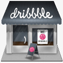 房屋标志网页图标dribble图标