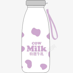 牛乳瓶子卡通牛奶瓶高清图片