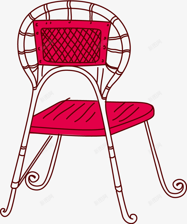 卡通手绘椅子凳子png免抠素材_新图网 https://ixintu.com 凳子 卡通 手绘 椅子