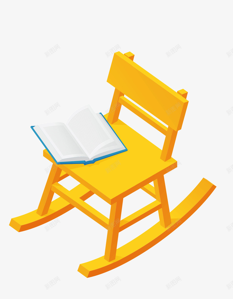 放在椅子上的书籍png免抠素材_新图网 https://ixintu.com ai 书 卡通 家具 家居 椅子