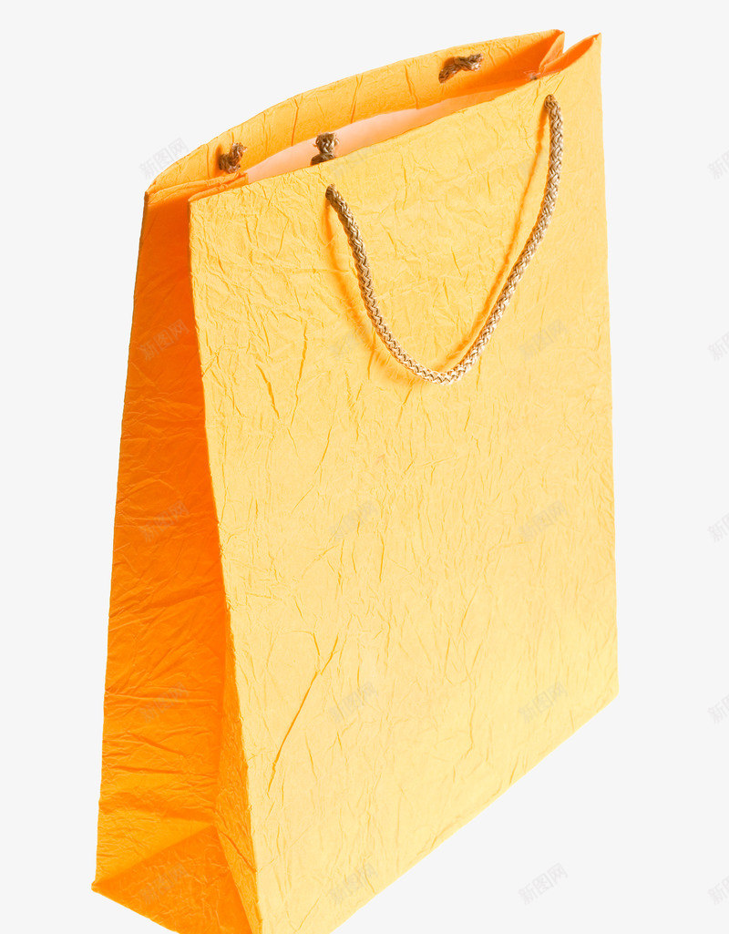 黄色纸袋png免抠素材_新图网 https://ixintu.com 包装袋 纸袋 购物袋 黄色