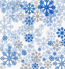 梦幻彩色玻璃背景图片蓝色雪花装饰图案高清图片