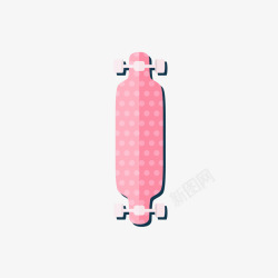粉红色的滑板素材
