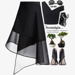 黑色半身裙和高跟鞋素材