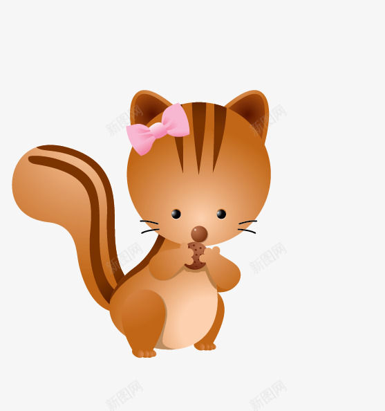可爱小花猫png免抠素材_新图网 https://ixintu.com 动物 卡通 猫咪