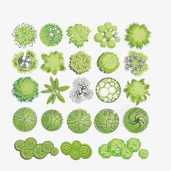 卡通植物精美绿色植物服饰高清图片