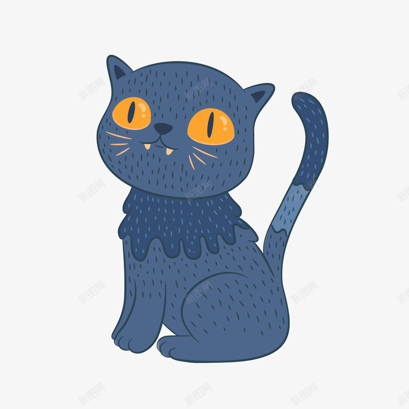 卡通万圣节小猫png免抠素材_新图网 https://ixintu.com 万圣节小猫 卡通动物 卡通小猫 背景装饰