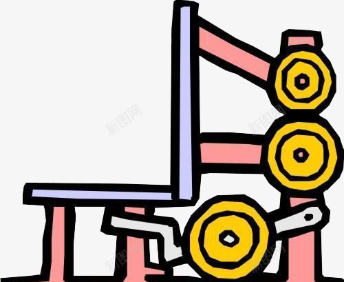 粉红色健身器材插画png免抠素材_新图网 https://ixintu.com 休闲娱乐 健身器材 插画 粉红色 运动健身