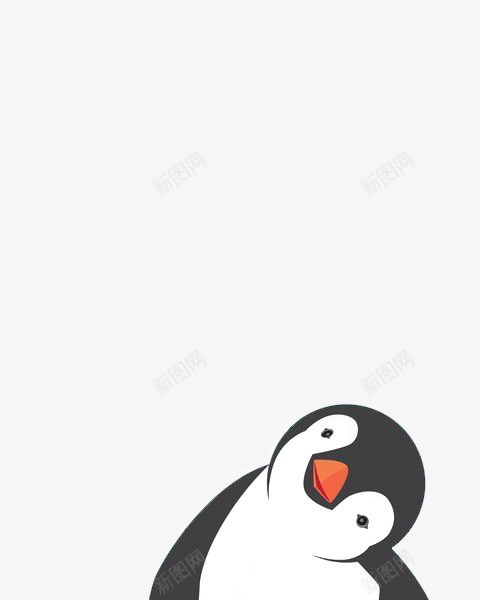 卡通企鹅png免抠素材_新图网 https://ixintu.com 企鹅插画 南极企鹅 小企鹅 手绘企鹅