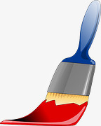 红色油漆刷png免抠素材_新图网 https://ixintu.com 素材 网页 鼠绘
