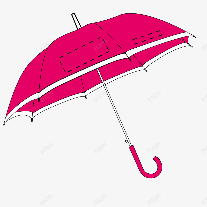 粉色卡通雨伞矢量图ai免抠素材_新图网 https://ixintu.com 卡通 卡通雨伞 粉色 雨伞 矢量图