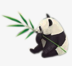熊猫与竹子素材