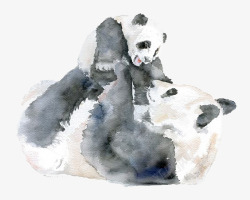 熊猫母子熊猫高清图片