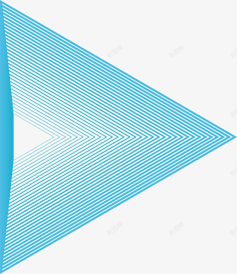 蓝色三角形条纹png免抠素材_新图网 https://ixintu.com 三角条纹 三角线条 矢量png 科技条纹 线性 蓝色条纹