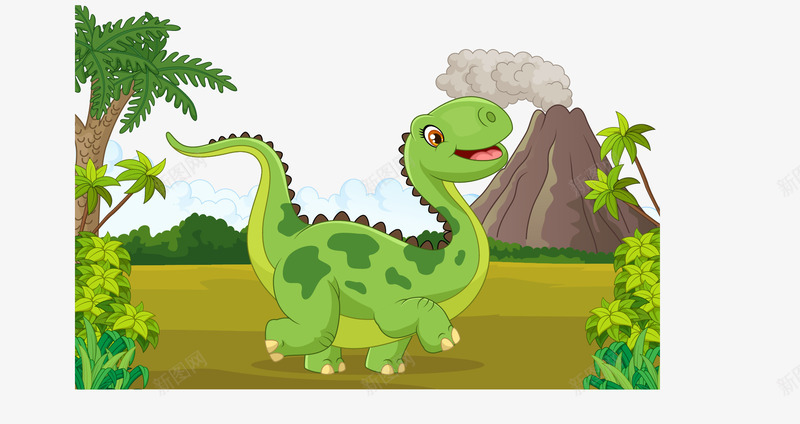 手绘可爱的恐龙png免抠素材_新图网 https://ixintu.com 动物 可爱 可爱的动物 怪兽 恐龙 手绘可爱的恐龙 自然 野生动物 颜色