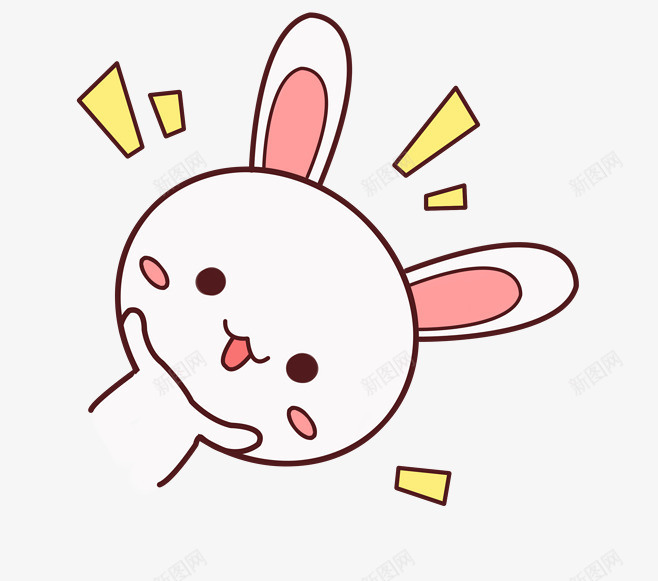 超级可爱的兔子png免抠素材_新图网 https://ixintu.com q版兔子 兔子 兔子简笔画 可爱 小兔子 插画