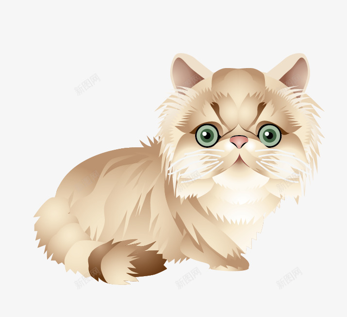 手绘卡通可爱小猫png免抠素材_新图网 https://ixintu.com 卡通动物 小猫素材 手绘 手绘动物 手绘小猫