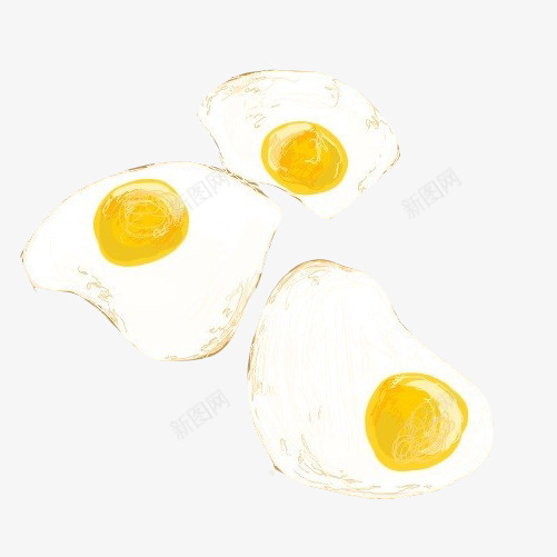 煎鸡蛋合集手绘画片png免抠素材_新图网 https://ixintu.com 手绘美食 煎鸡蛋 鸡蛋