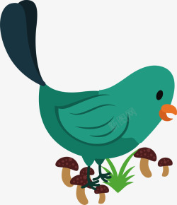 小鸟信箱欧式装饰图案卡通动物小鸟插画矢量图高清图片