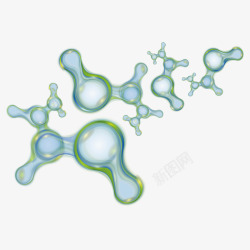 分子图解生物分子矢量图高清图片