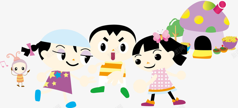 儿童节矢量图ai免抠素材_新图网 https://ixintu.com 儿童节 六一 卡通 学校 素材 矢量图