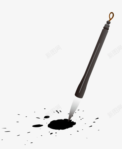 毛笔字溅射png免抠素材_新图网 https://ixintu.com 墨水 毛笔 溅射