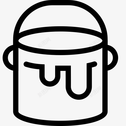 油漆桶流线流线自由图标png_新图网 https://ixintu.com Paint bucket streamline 油漆桶 流线