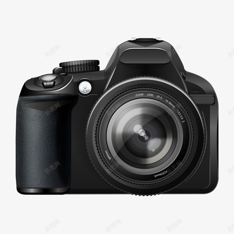 单反照相机png免抠素材_新图网 https://ixintu.com 单反相机 机器 机身 照相机 相机 科技 镜头 黑色