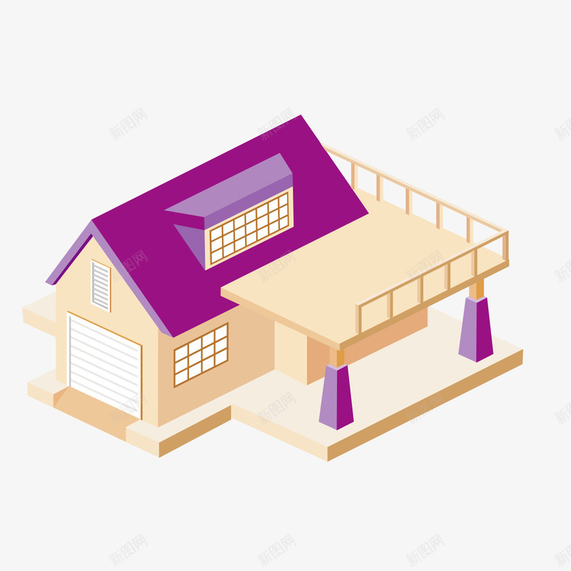 紫色的房屋阳台款式png免抠素材_新图网 https://ixintu.com 房屋 款式 紫色的 紫色的房屋阳台款式 阳台