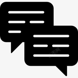 短信的泡沫聊天图标高清图片