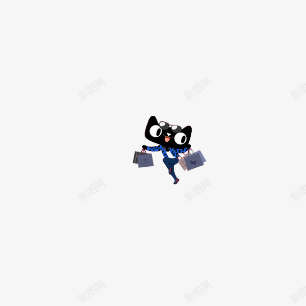 购物小猫图标png_新图网 https://ixintu.com 卡通logo 天猫logo 天猫素材