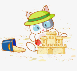 小猫堆沙雕素材